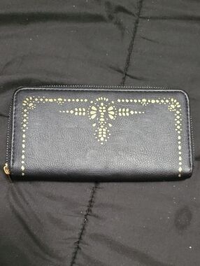5/$20**Black Wallet No Brand Lots Of Room For Cards